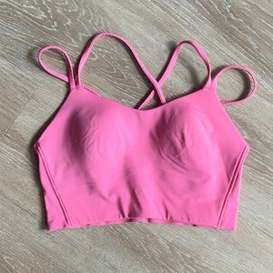 NWOT Size 8 Lululemon Like a Cloud Longline Bra - Barbie Pink